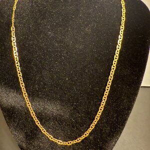 19" Mariner Links 14K Solid Gold 7.9g Necklace 3mm